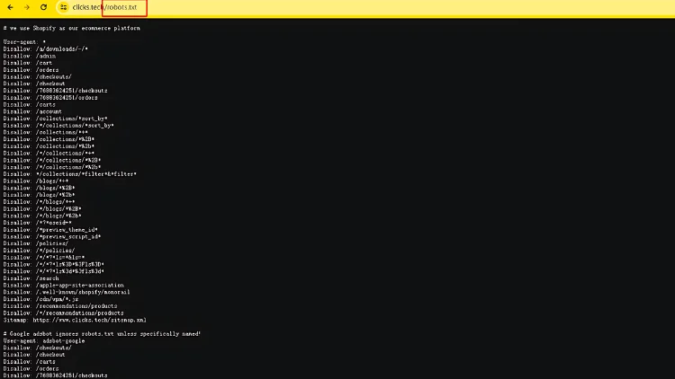 The robots.txt file
