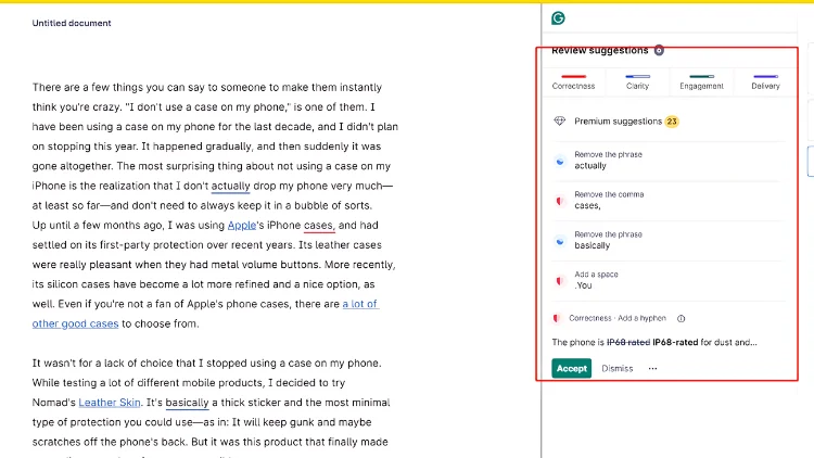 Article format and structure