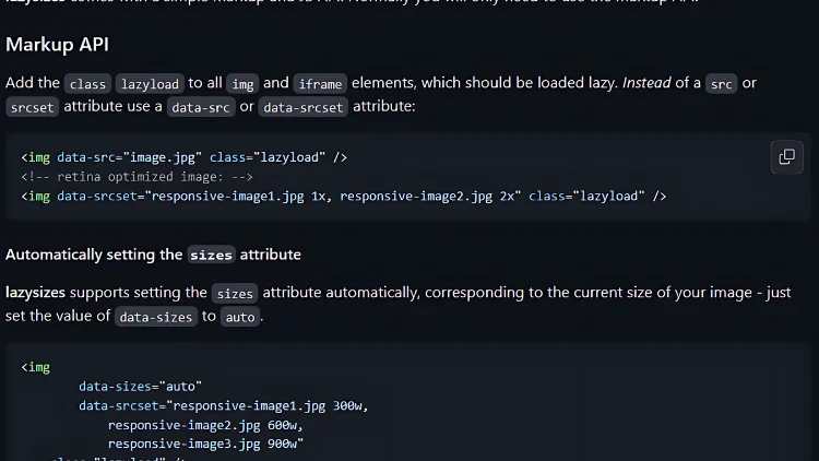 Application of lazy loading technology